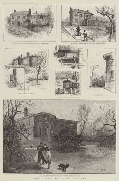 Il defunto signor John Bright da Henry Charles Seppings Wright